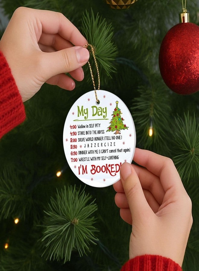34HD Gifts for Christmas, Cartoon Characters Christmas Ornament Ceramic 2-Side Printed, Christmas Movie Gifts, Christmas Decorations for Trees - Image 5